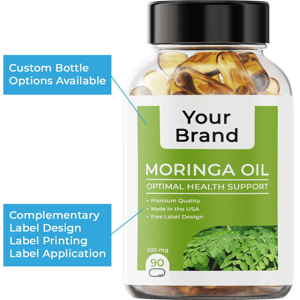 Private Label Moringa Oil Supplements