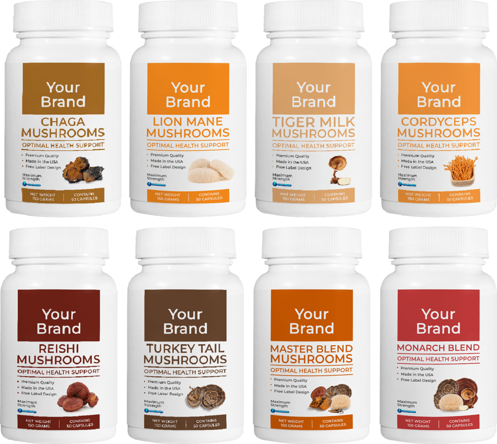 Private label mushroom supplements